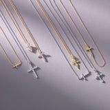 Divine Sparkle Cross Necklace