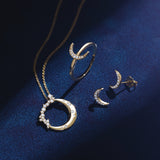 Radiant Crescent Moon Necklace