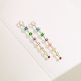 Dazzling Gemstone Brilliance Drop Earrings