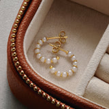 Pearl Radiance Hoop Earrings