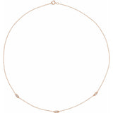 Radiant Trio Diamond Necklace