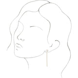 Glimmering Grace Threader Earrings