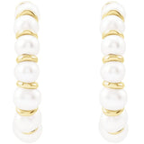 Pearl Radiance Hoop Earrings