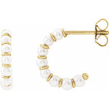 Pearl Radiance Hoop Earrings