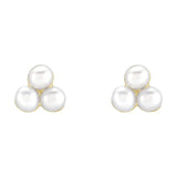 Radiant Pearl Cluster Earrings