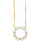 Pearl Radiance Circle Necklace