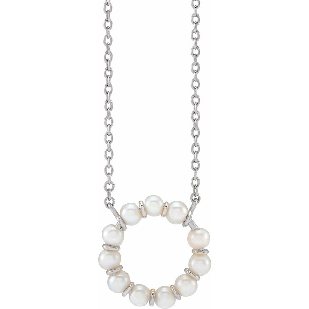 Pearl Radiance Circle Necklace