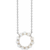Pearl Radiance Circle Necklace