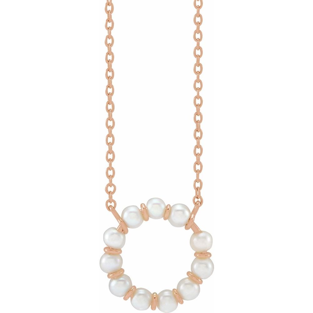 Pearl Radiance Circle Necklace