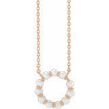 Pearl Radiance Circle Necklace