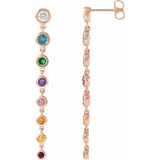 Dazzling Gemstone Brilliance Drop Earrings