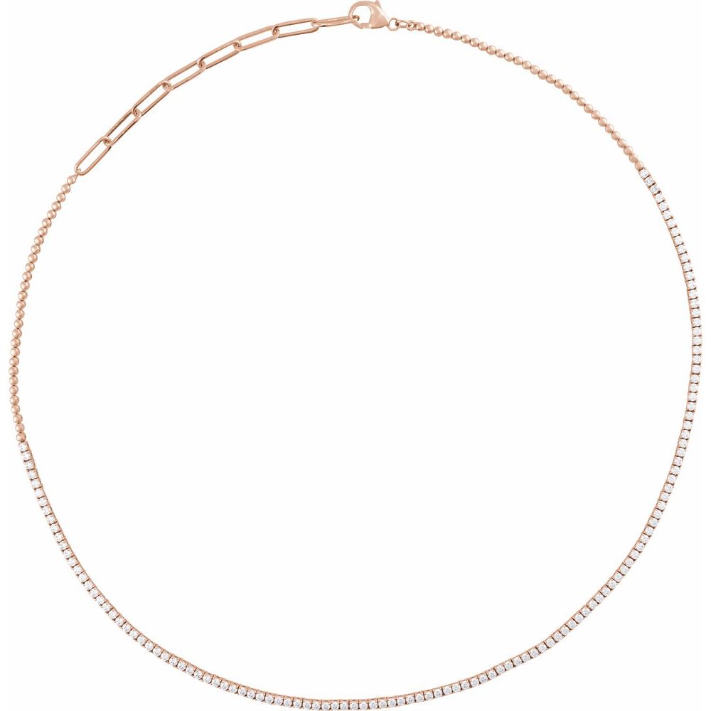 Radiant Diamond Halo Necklace