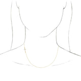 Diamond Sideways Cross Necklace
