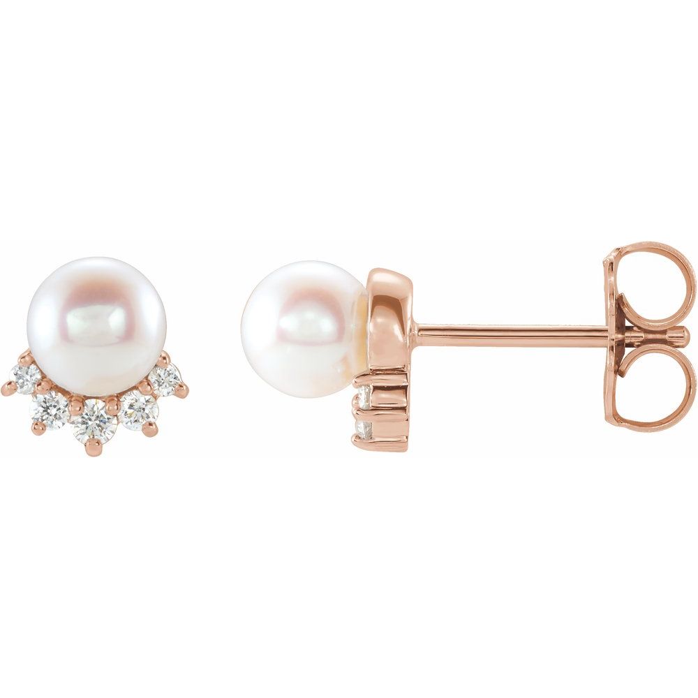 Diamond Pearl Radiance Earrings