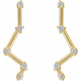 Starry Night Diamond Ear Climbers