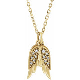 Diamond Angel Wings Necklace
