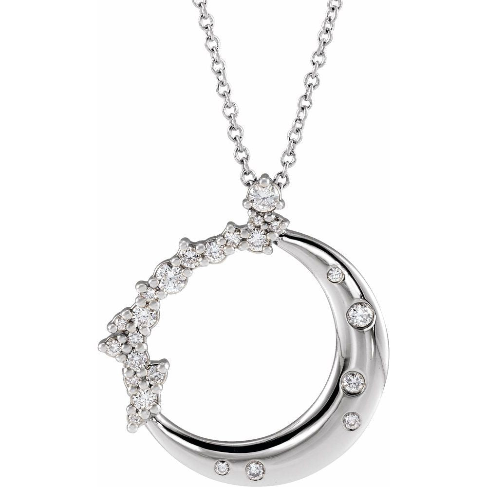 Radiant Crescent Moon Necklace