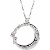 Radiant Crescent Moon Necklace