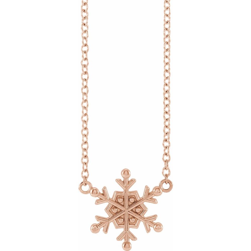 Petite Snowflake Necklace
