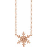 Petite Snowflake Necklace