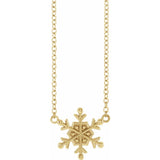 Petite Snowflake Necklace