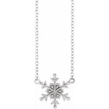 Petite Snowflake Necklace