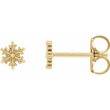 Petite Snowflake Stud Earrings