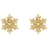 Petite Snowflake Stud Earrings