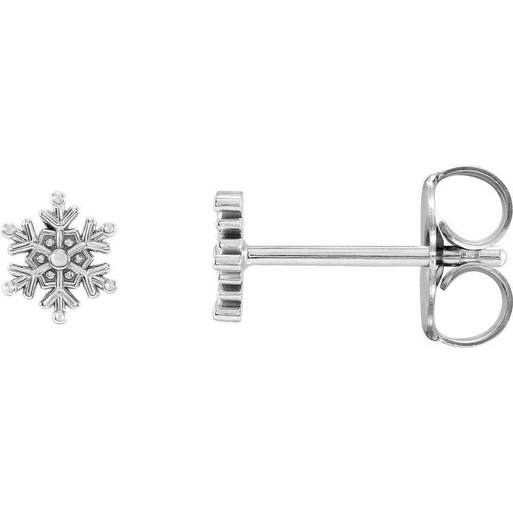 Petite Snowflake Stud Earrings