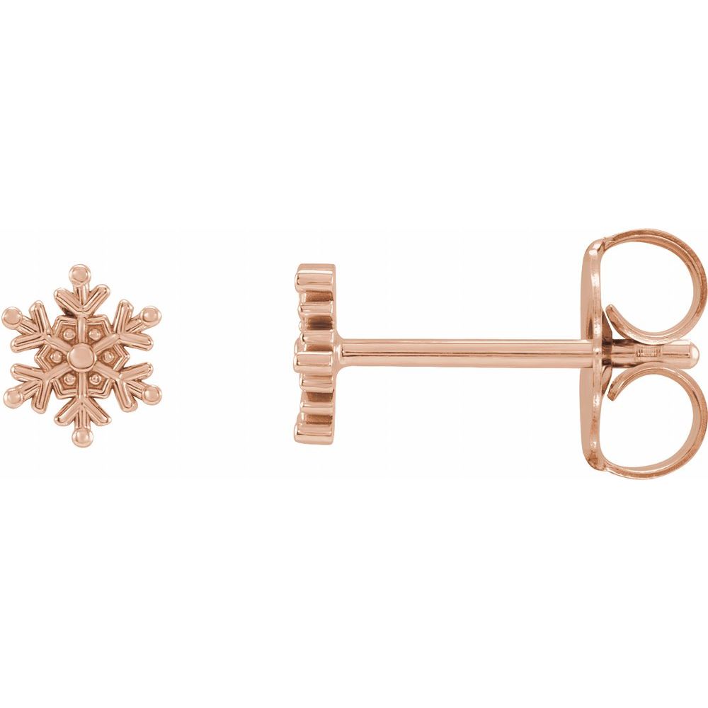 Petite Snowflake Stud Earrings