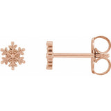 Petite Snowflake Stud Earrings