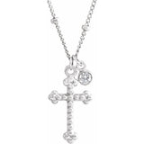 Blessed Beads Cross Necklace
