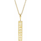 Blessed Bar Necklace