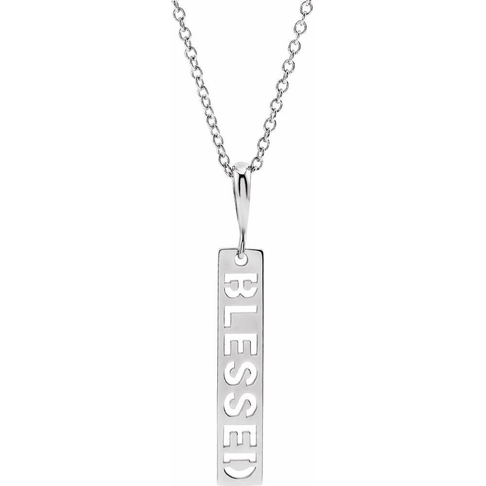 Blessed Bar Necklace