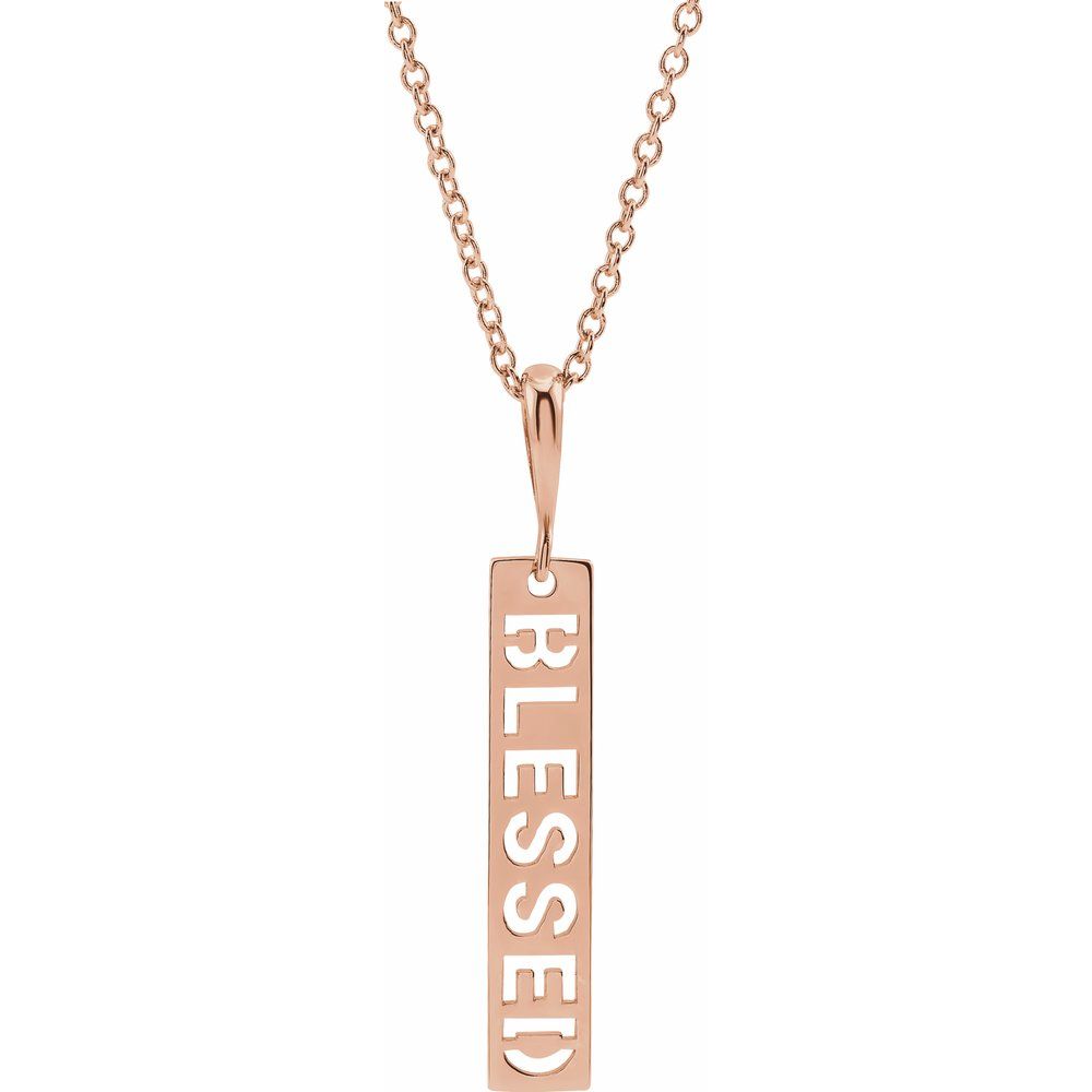 Blessed Bar Necklace