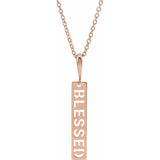 Blessed Bar Necklace