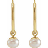 Pearl Radiance Endless Hoop Earrings