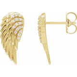 Angel Wing Diamond Earrings