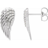 Angel Wing Diamond Earrings