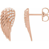 Angel Wing Diamond Earrings