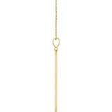 Diamond Arrow Bar Necklace