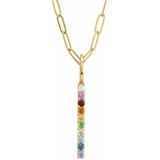 Radiant Rainbow Bar Necklace