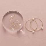 Pearl Radiance Endless Hoop Earrings