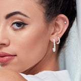 Pearl Radiance Hoop Earrings