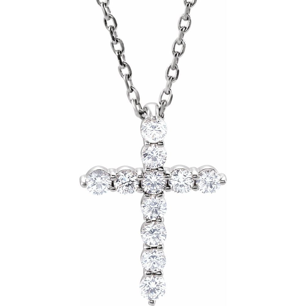 Divine Sparkle Cross Necklace