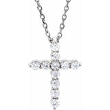 Divine Sparkle Cross Necklace
