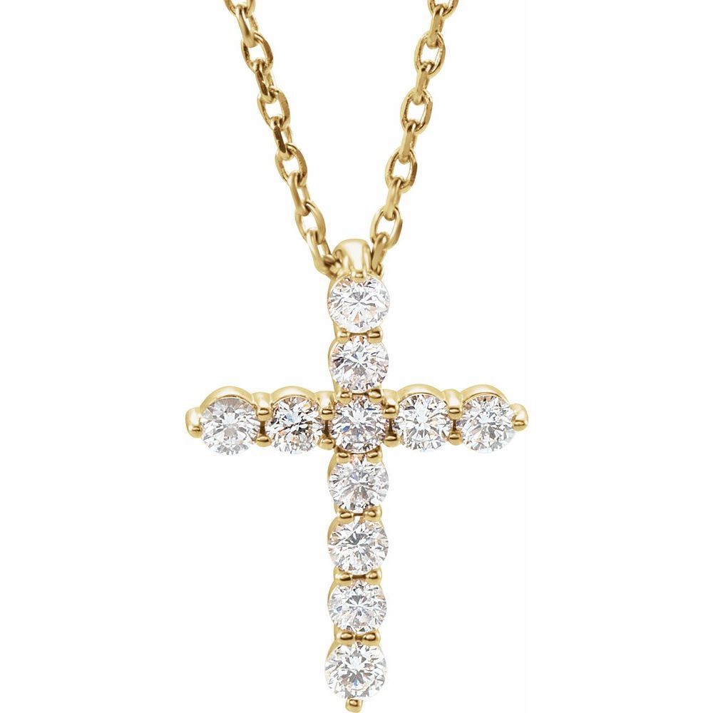 Divine Sparkle Cross Necklace