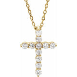 Divine Sparkle Cross Necklace