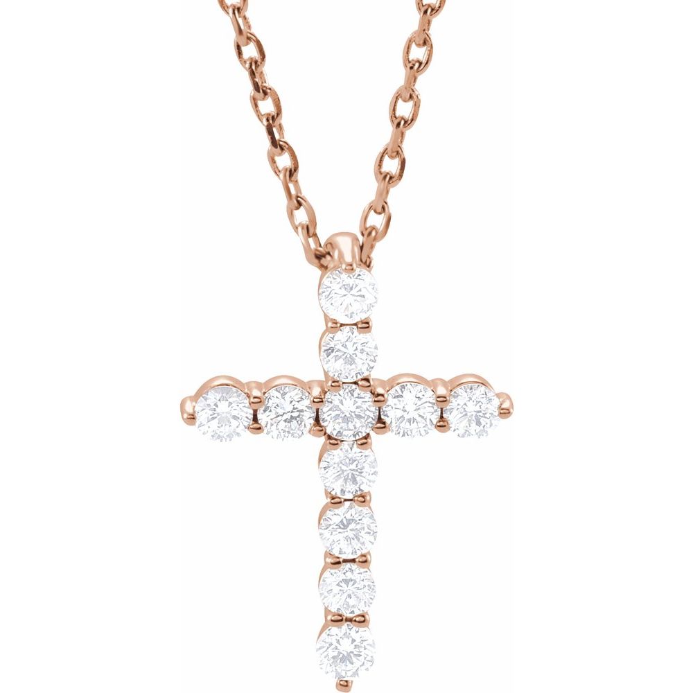 Divine Sparkle Cross Necklace