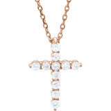 Divine Sparkle Cross Necklace